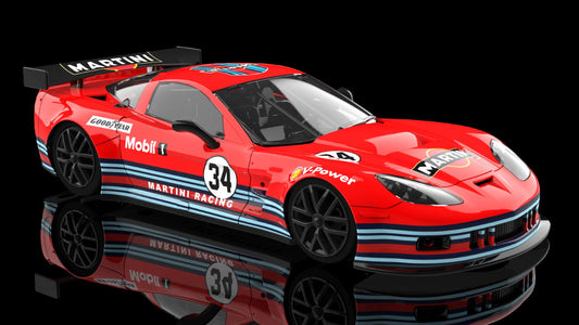 NSR 0534AW - Chevrolet Corvette C6.R - Martini Red #34