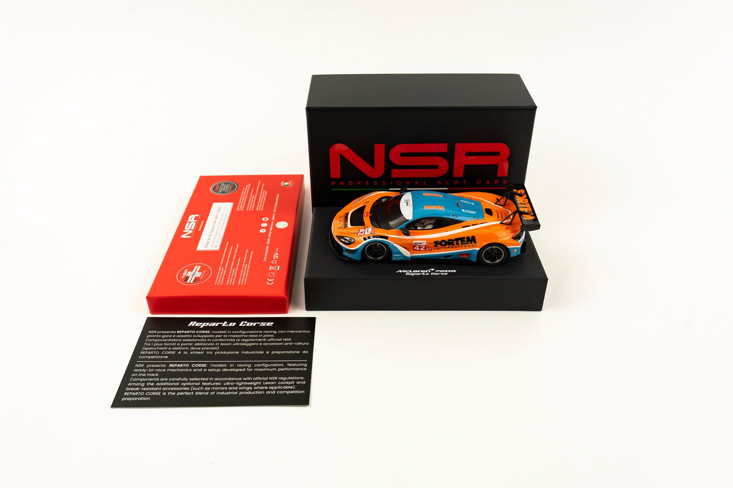 NSR 0556RCW-SW - MCLAREN 720S OPTIMUM MOTORSPORT ASIAN LE MANS SERIES 2022 #42 "Race Built" - RACE SETUP FOR WOODEN TRACKS