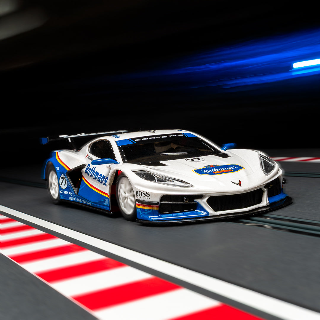 NSR 0577SW - CORVETTE C8.R ROTHMANS LIVERY BLUE #77 AW SHARK 25K EVO