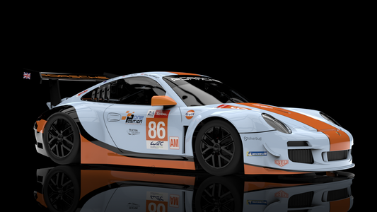 NSR 0618SW - PORSCHE 997 LE MANS 24H 2018 #86 GULF RACING LIVERY SW SHARK 25K EVO