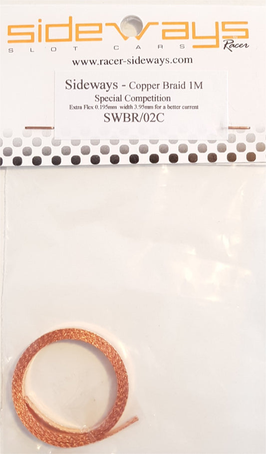 Sideways SWBR/02C - Copper Braid (0.195mm) - 1 metre roll
