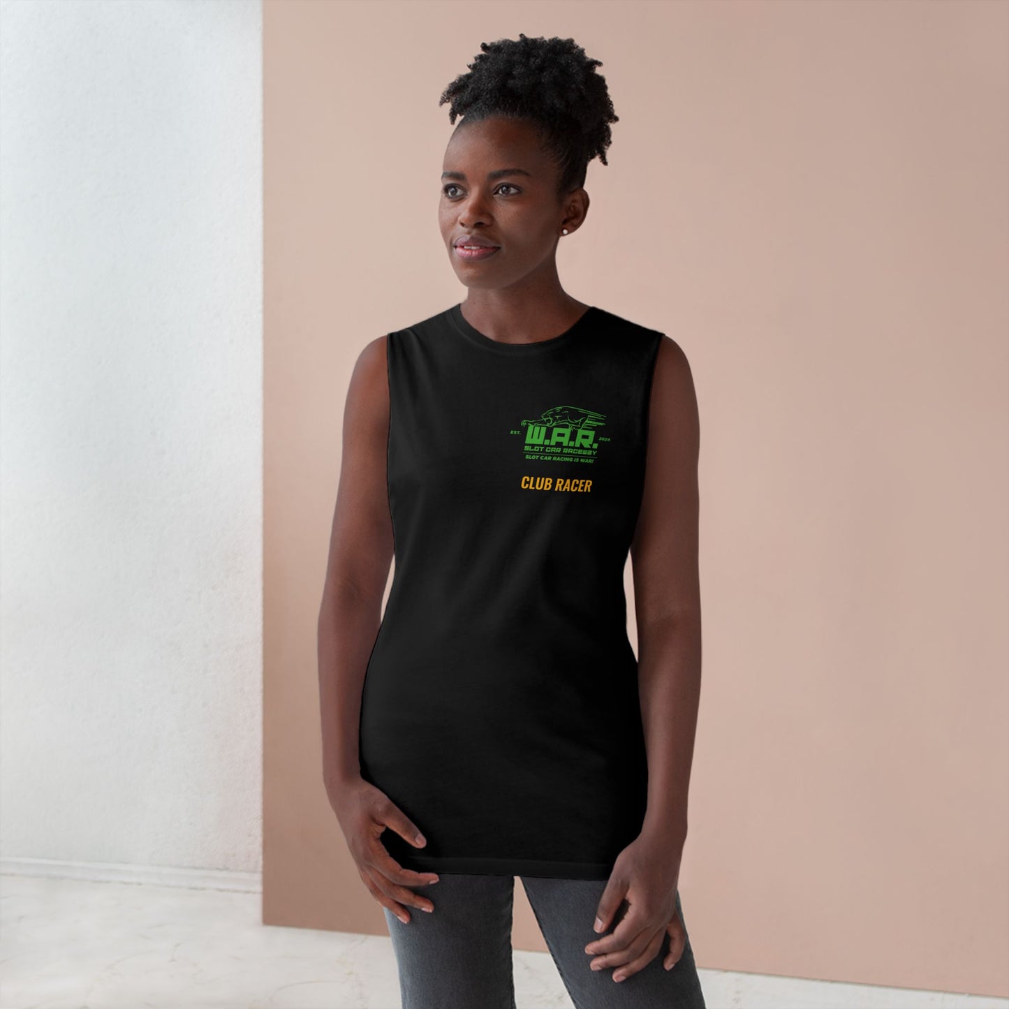 W.A.R. - Lightweight Cotton Sleeveless Club Racer Tank Top
