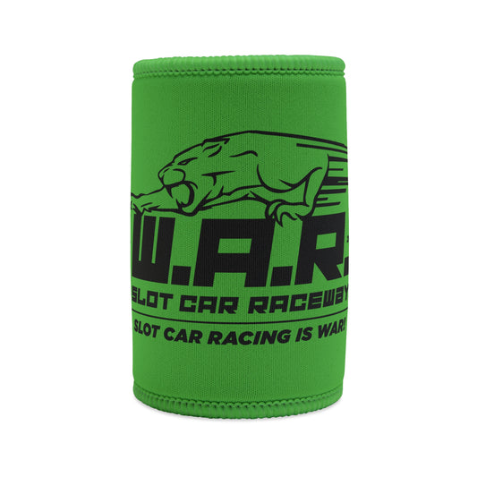 W.A.R. -  "Slot Car Racing is WAR!" Logo Stubby Cooler