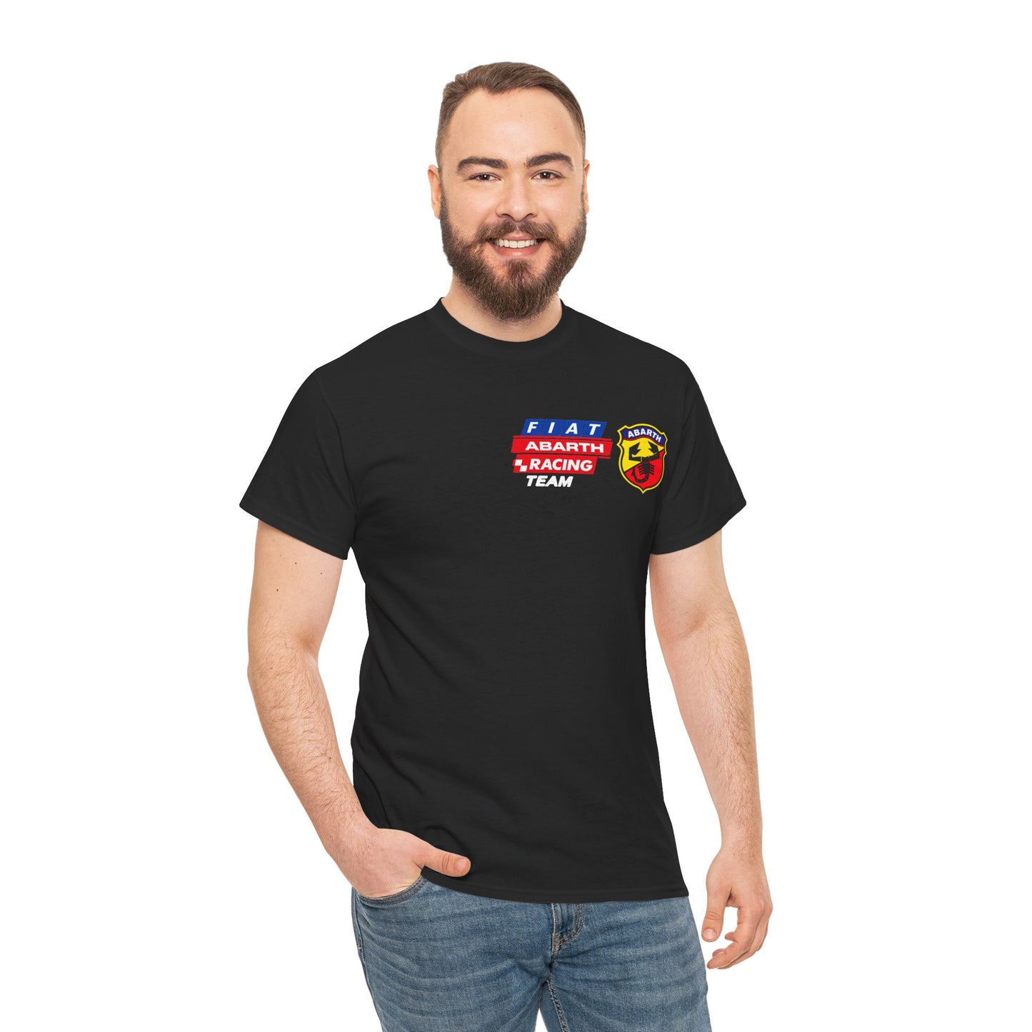 W.A.R. - "Fiat Abarth Racing Team" (F.A.R.T.) Logo - Medium-weight Cotton T‑Shirt