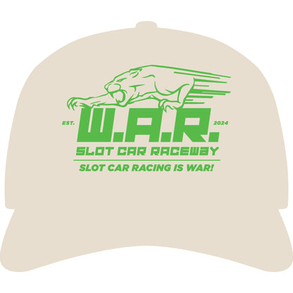 W.A.R. - "Slot Car Racing is WAR!" Logo Cap