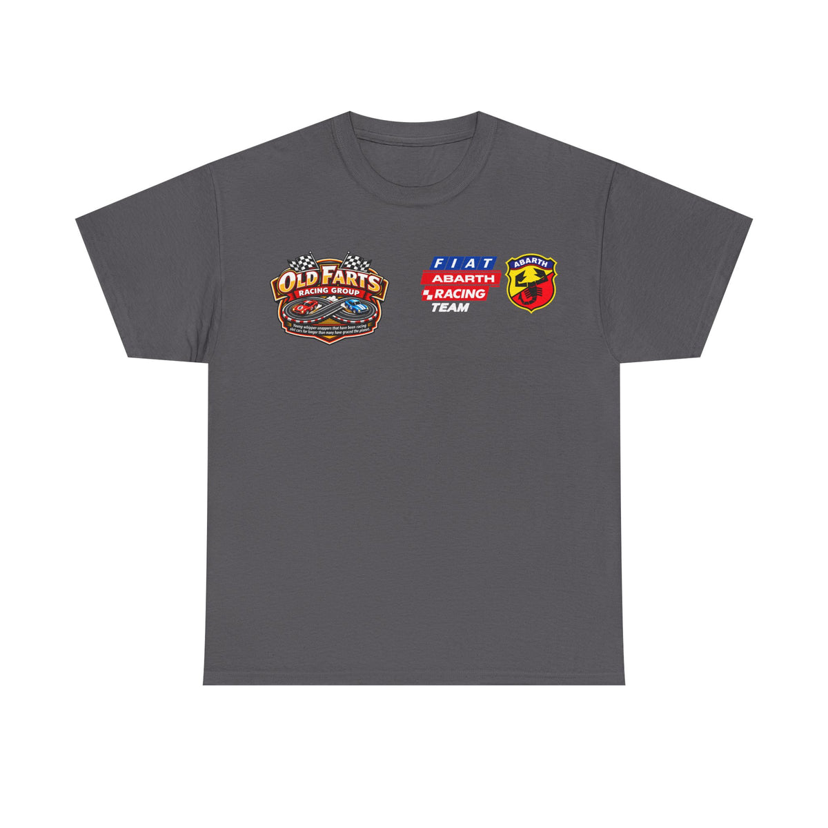 W.A.R. - "Fiat Abarth Racing Team" (F.A.R.T.) Logo - Medium-weight Cotton T‑Shirt