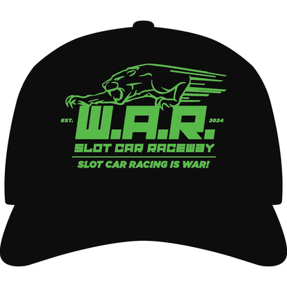 W.A.R. - "Slot Car Racing is WAR!" Logo Cap