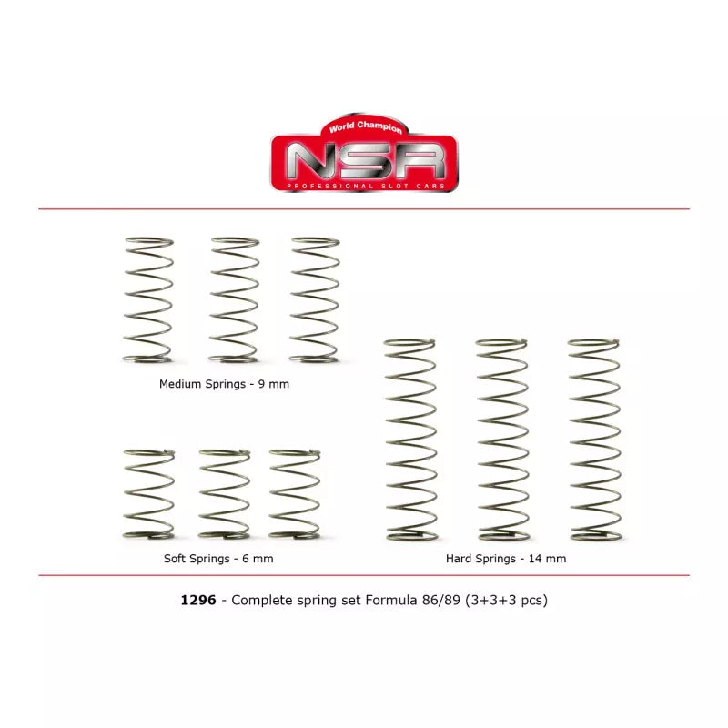 NSR 1296 - Complete Spring Set for Formula 86/89