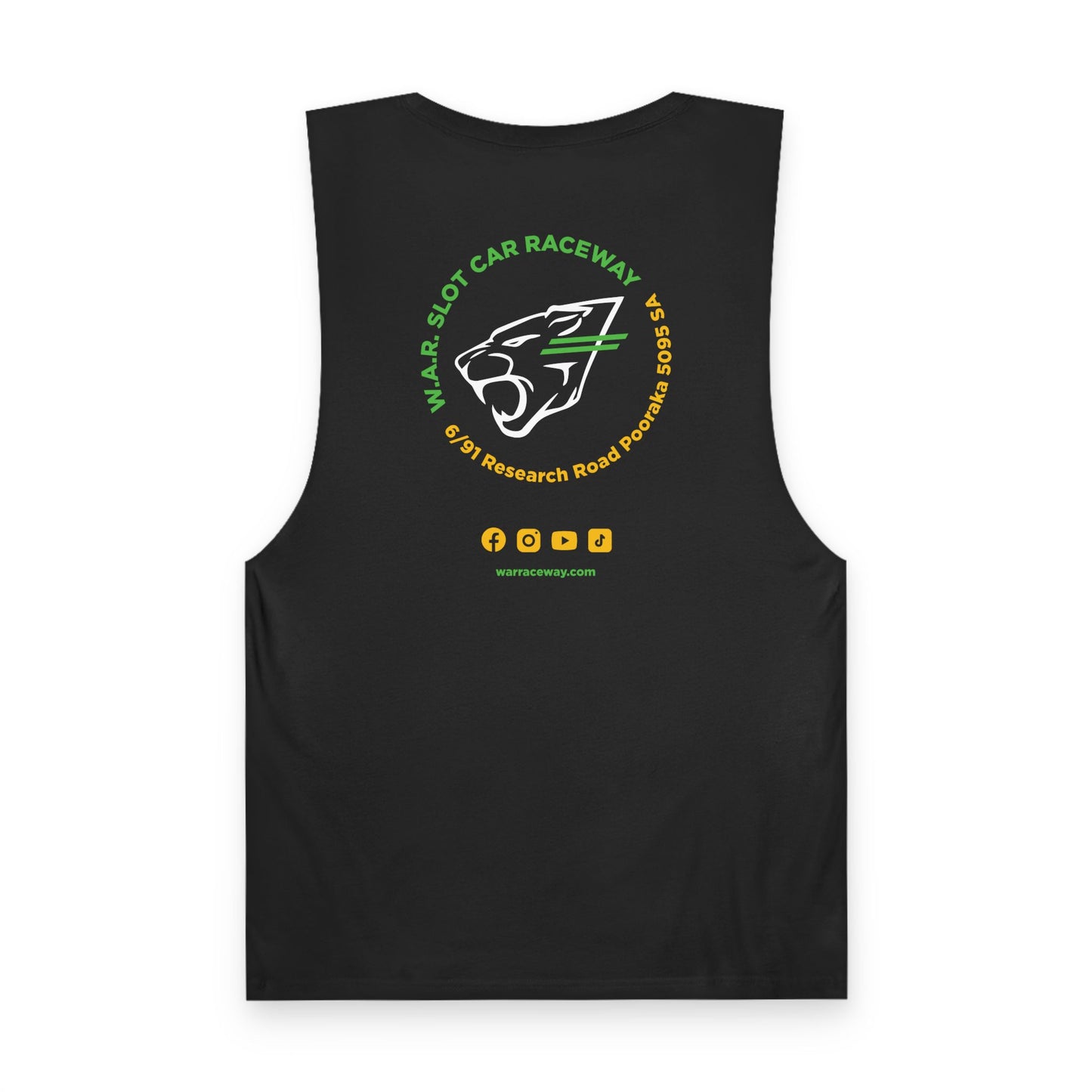 W.A.R. - Lightweight Cotton Sleeveless Club Racer Tank Top