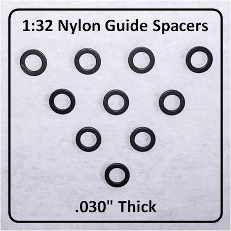 Slot Car Corner GS-03010-N - 1/32 Nylon Guide Spacer, .030"