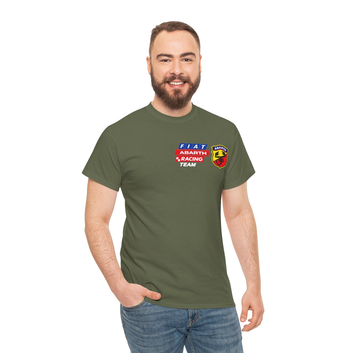 W.A.R. - "Fiat Abarth Racing Team" (F.A.R.T.) Logo - Medium-weight Cotton T‑Shirt