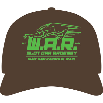 W.A.R. - "Slot Car Racing is WAR!" Logo Cap