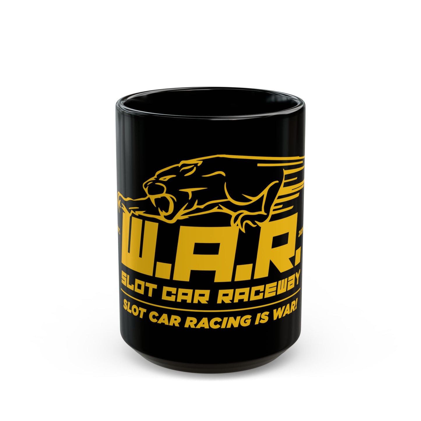 W.A.R. - "Slot Car Racing is WAR" Logo Ceramic Mug