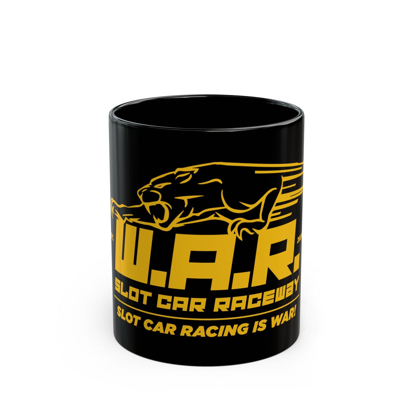 W.A.R. - "Slot Car Racing is WAR" Logo Ceramic Mug