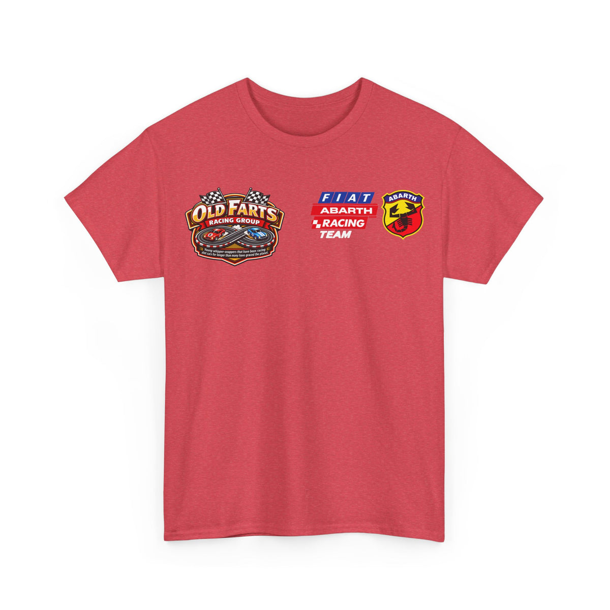 W.A.R. - "Fiat Abarth Racing Team" (F.A.R.T.) Logo - Medium-weight Cotton T‑Shirt