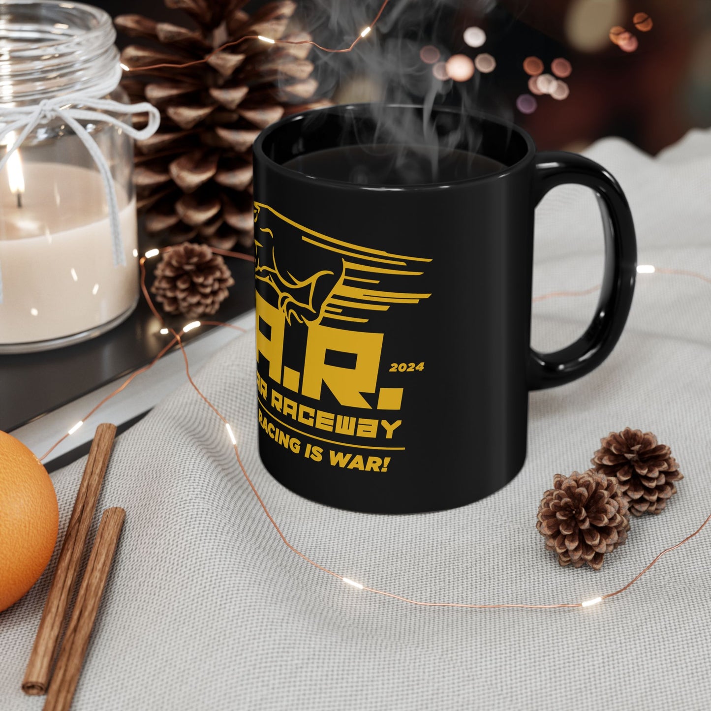W.A.R. - "Slot Car Racing is WAR" Logo Ceramic Mug