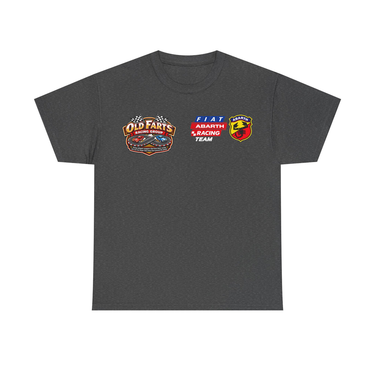W.A.R. - "Fiat Abarth Racing Team" (F.A.R.T.) Logo - Medium-weight Cotton T‑Shirt