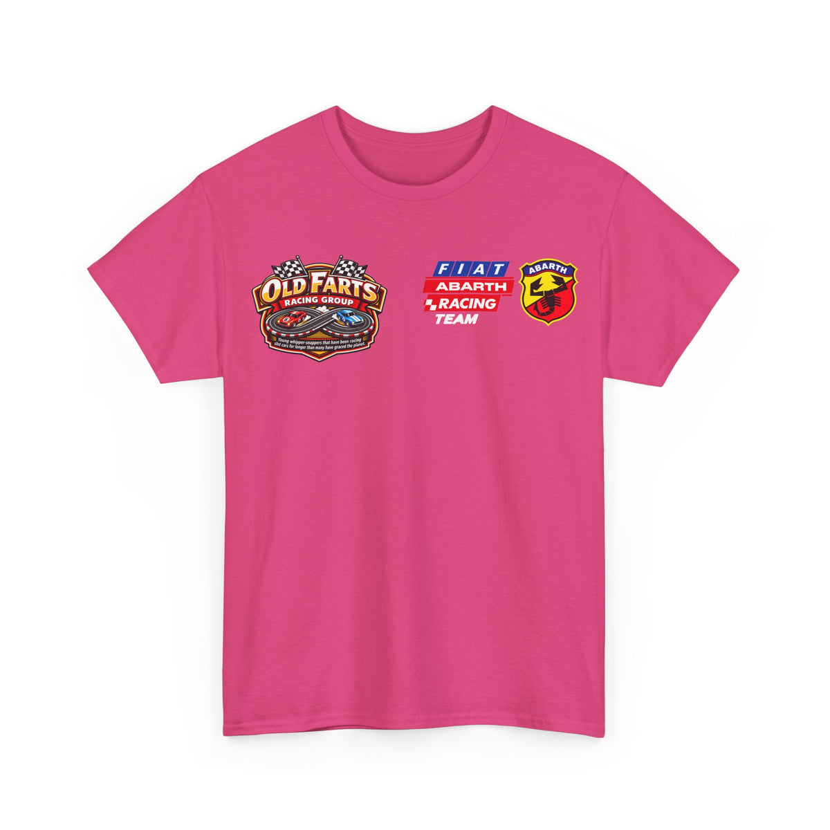 W.A.R. - "Fiat Abarth Racing Team" (F.A.R.T.) Logo - Medium-weight Cotton T‑Shirt