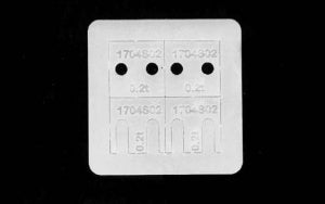 Plafit 1704S02 - Plastic Chassis Spacer Set 0.2mm, front
