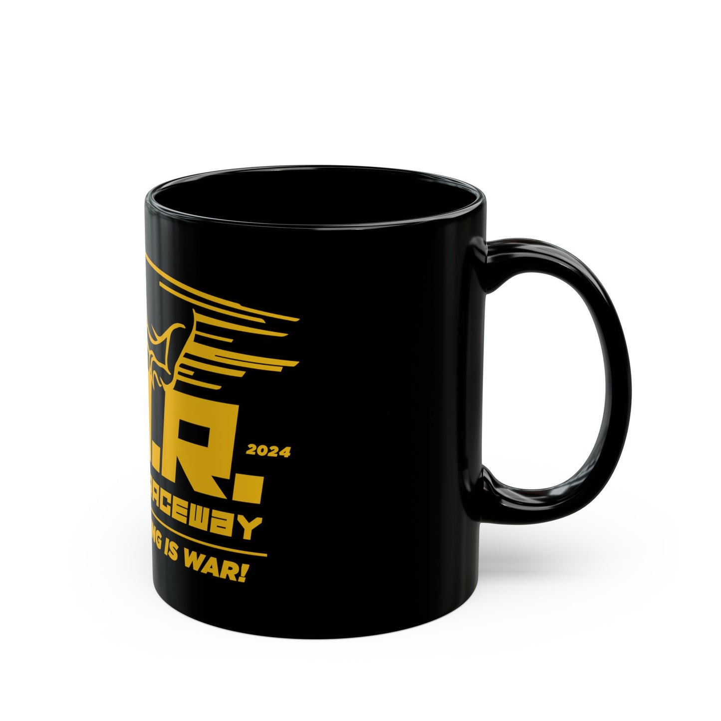 W.A.R. - "Slot Car Racing is WAR" Logo Ceramic Mug