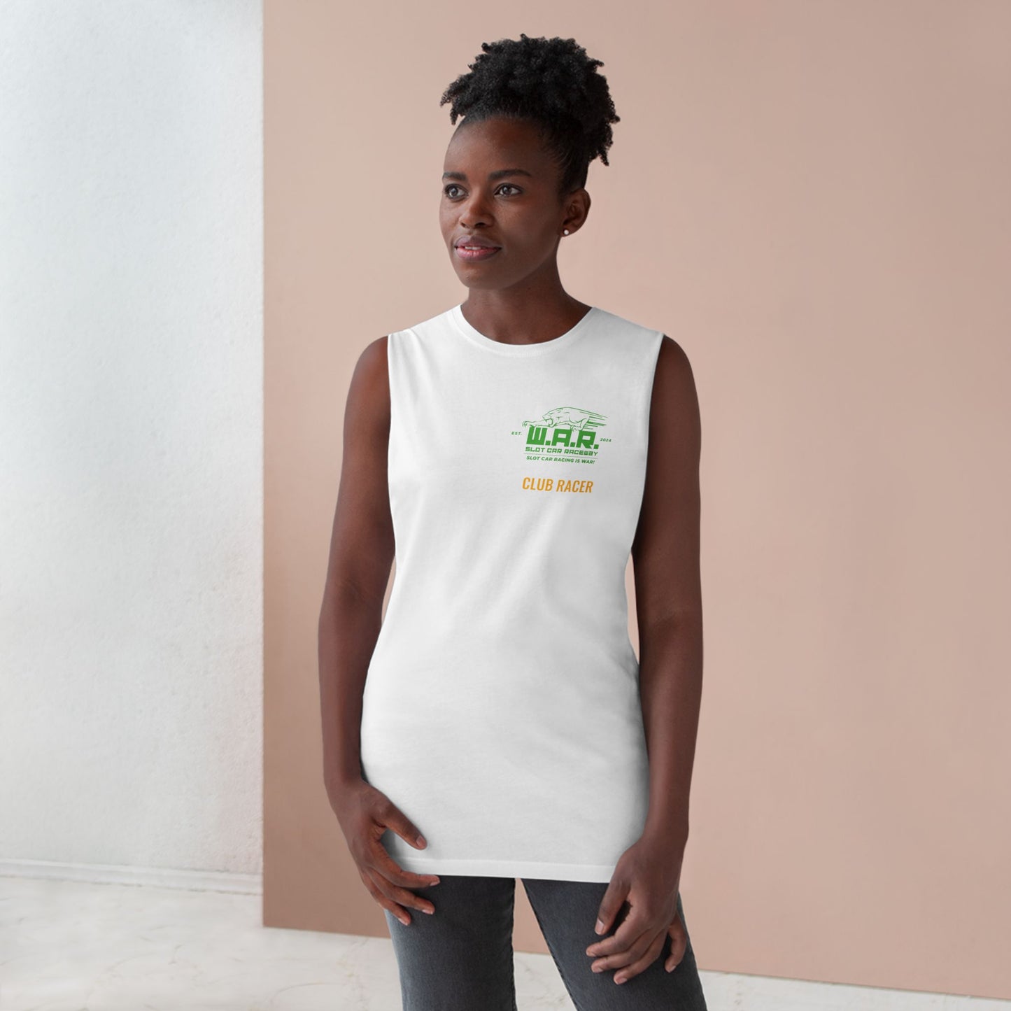 W.A.R. - Lightweight Cotton Sleeveless Club Racer Tank Top