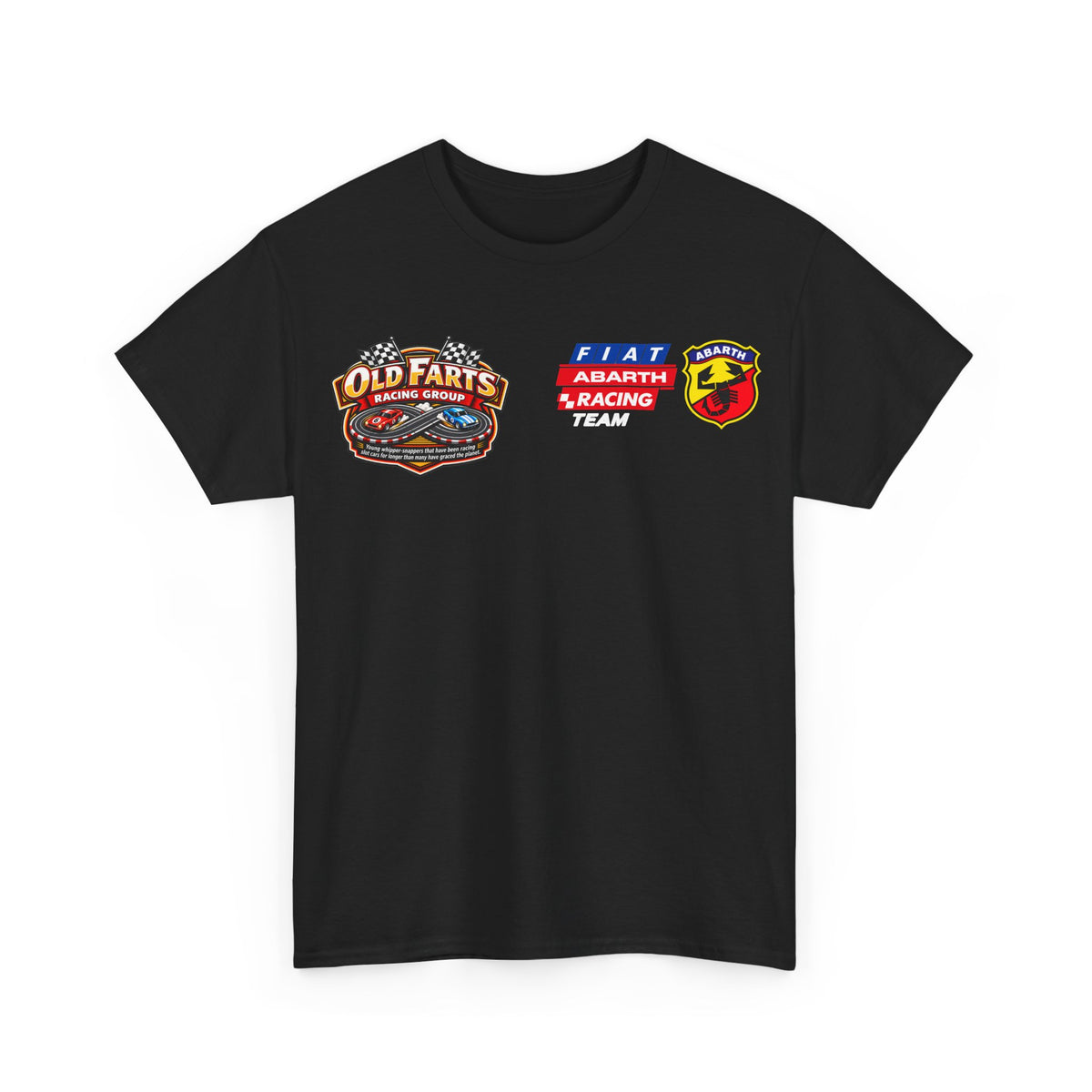 W.A.R. - "Fiat Abarth Racing Team" (F.A.R.T.) Logo - Medium-weight Cotton T‑Shirt