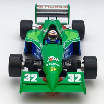 Scaleauto SC-6341 Jordan 191 #32 Bertrand Gachot 1991 7up Low Nose Inline 1/32 Slot Car