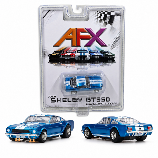AFX 22149 - SHELBY MUSTANG GT-350 BLUE / WHITE STRIPE