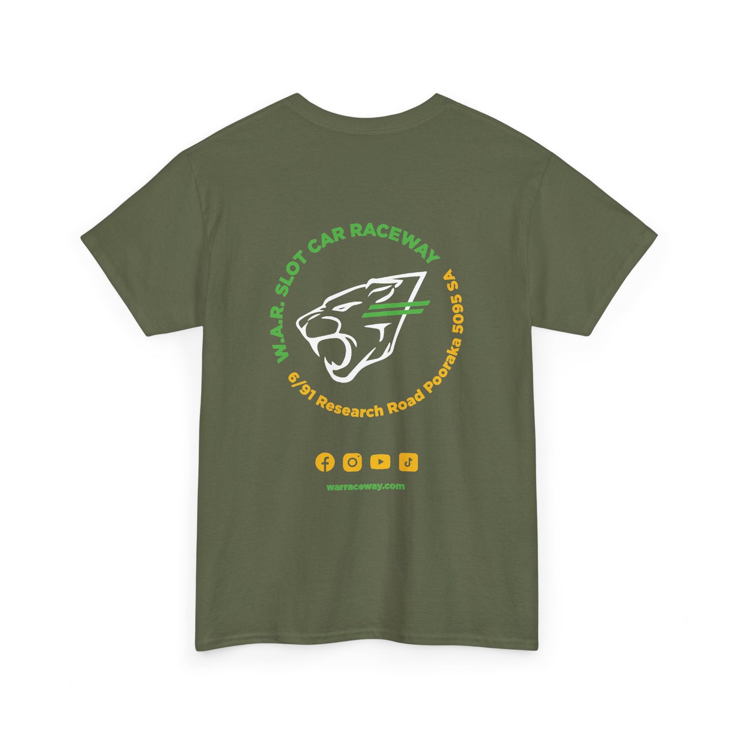 W.A.R. - "Fiat Abarth Racing Team" (F.A.R.T.) Logo - Medium-weight Cotton T‑Shirt