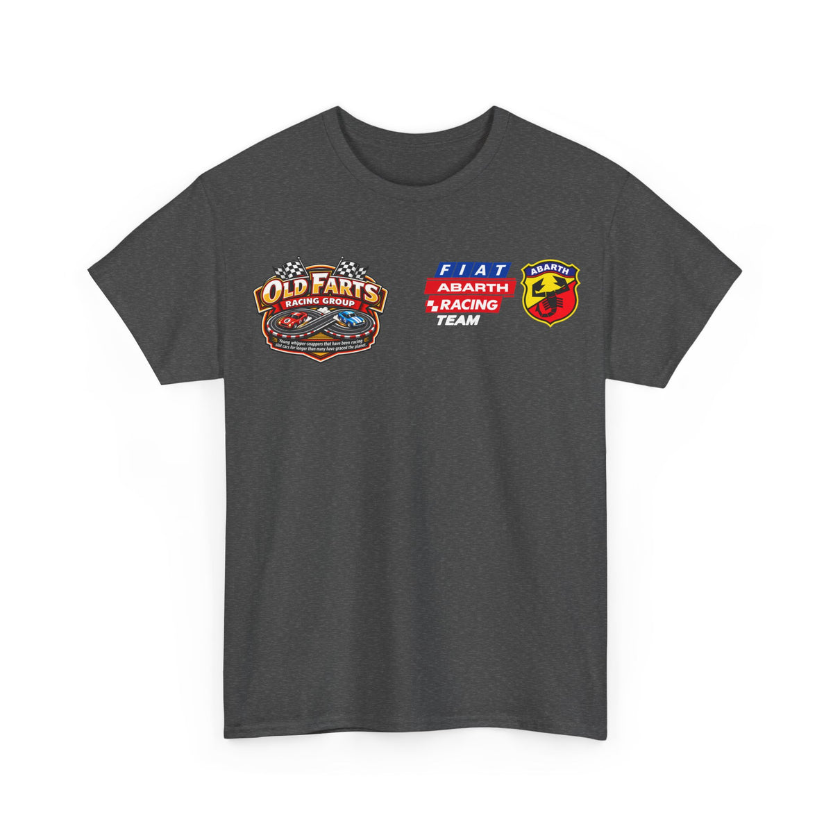 W.A.R. - "Fiat Abarth Racing Team" (F.A.R.T.) Logo - Medium-weight Cotton T‑Shirt