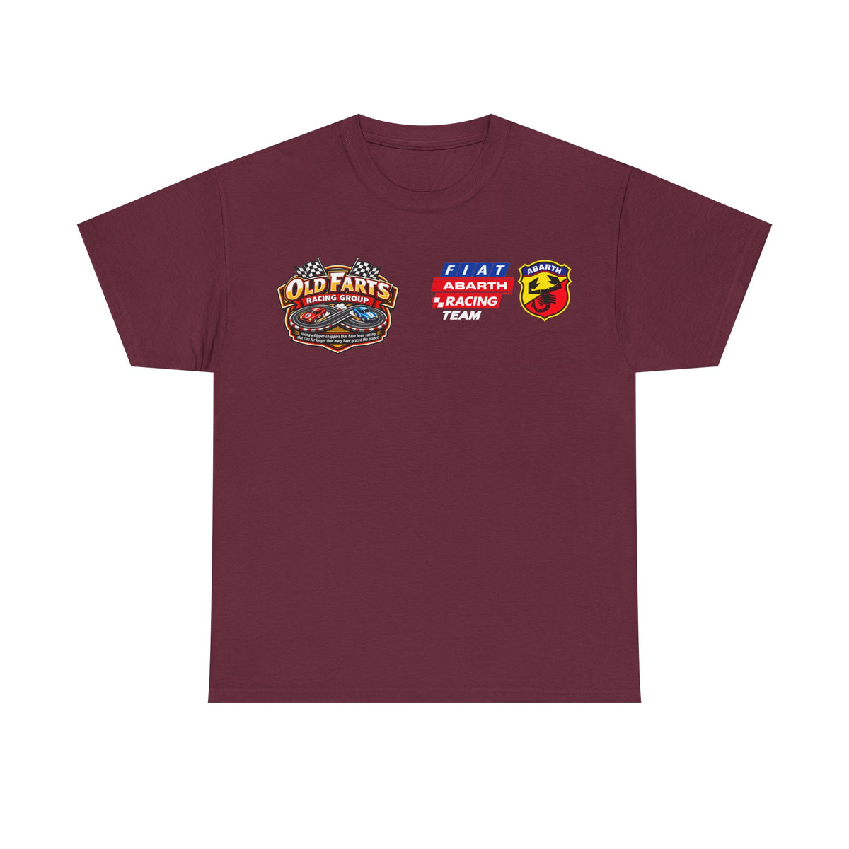 W.A.R. - "Fiat Abarth Racing Team" (F.A.R.T.) Logo - Medium-weight Cotton T‑Shirt