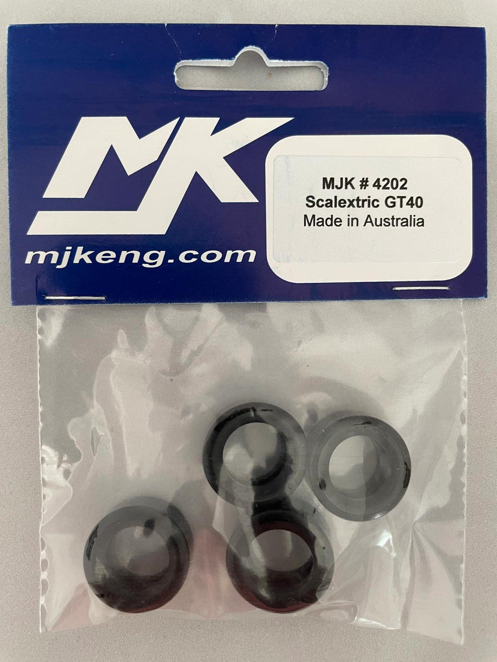 MJK 4202 - Scalextric GT40 Tyres – W.A.R. Slot Car Raceway