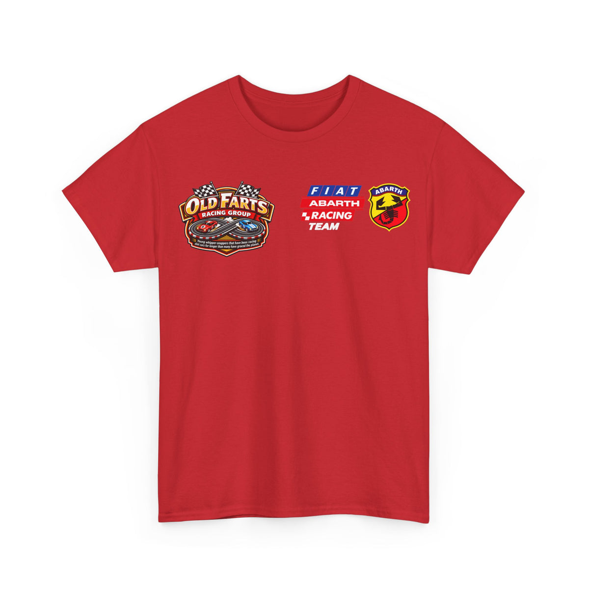 W.A.R. - "Fiat Abarth Racing Team" (F.A.R.T.) Logo - Medium-weight Cotton T‑Shirt