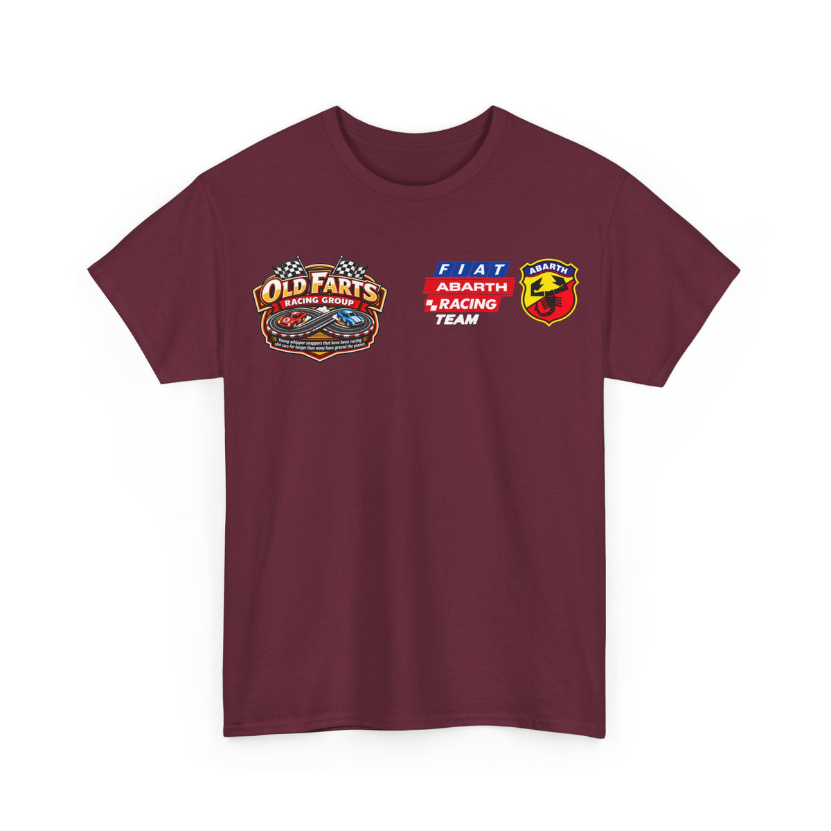 W.A.R. - "Fiat Abarth Racing Team" (F.A.R.T.) Logo - Medium-weight Cotton T‑Shirt
