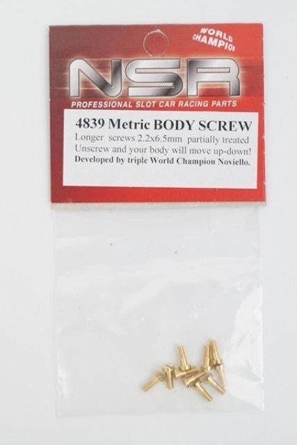 NSR 4839 - Metric Body Screw – M2.2 x 6.5mm partially threaded