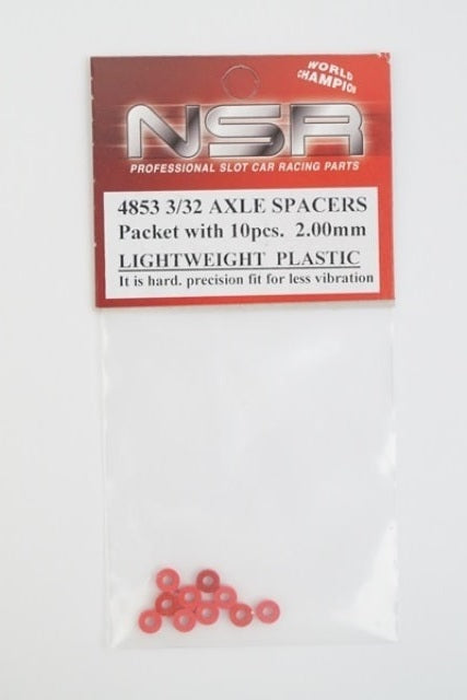 NSR 4853 - Plastic Axle Spacers – 3/32 – 2mm