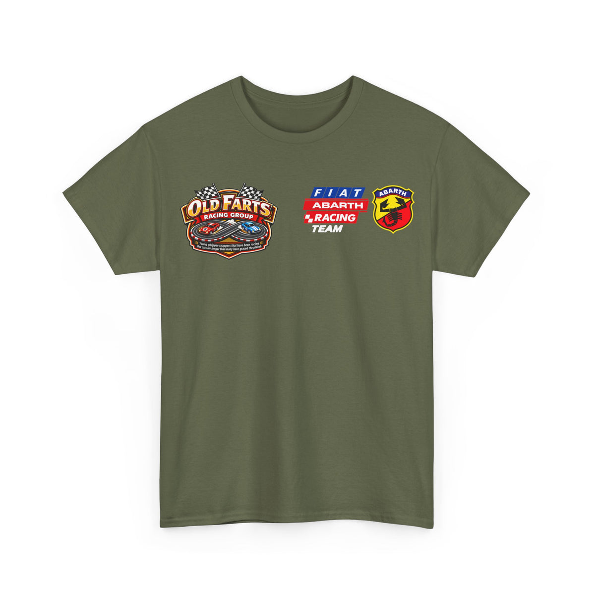 W.A.R. - "Fiat Abarth Racing Team" (F.A.R.T.) Logo - Medium-weight Cotton T‑Shirt