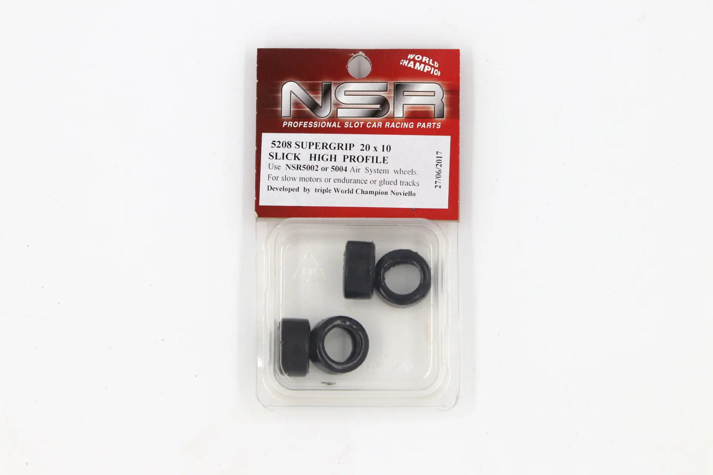 NSR 5208 - Supergrip Rear Slick Tyres 20 x 10mm