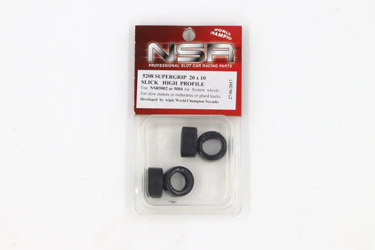 NSR 5208 - Supergrip Rear Slick Tyres 20 x 10mm