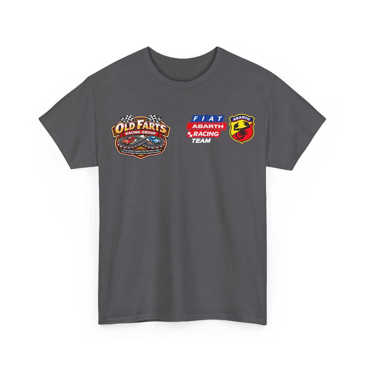W.A.R. - "Fiat Abarth Racing Team" (F.A.R.T.) Logo - Medium-weight Cotton T‑Shirt