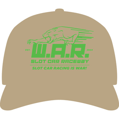 W.A.R. - "Slot Car Racing is WAR!" Logo Cap