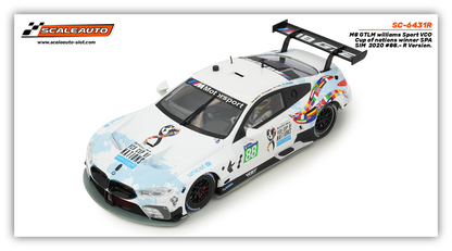 Scaleauto SC-6431R BMW M8 GTLM #88 Williams Esports VCO Cup of Nations 2020 Winner R-Series