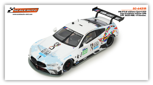 Scaleauto SC-6431R - BMW M8 GTE - Williams #88 - '20 VCO Cup of Nations