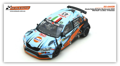 Scaleauto SC-6443R - Skoda Fabia R5 #43 - '20 Rally Monte Carlo