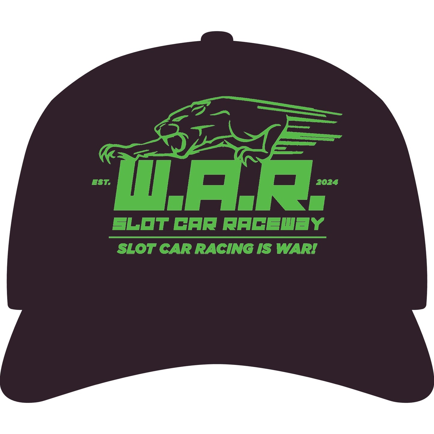 W.A.R. - "Slot Car Racing is WAR!" Logo Cap