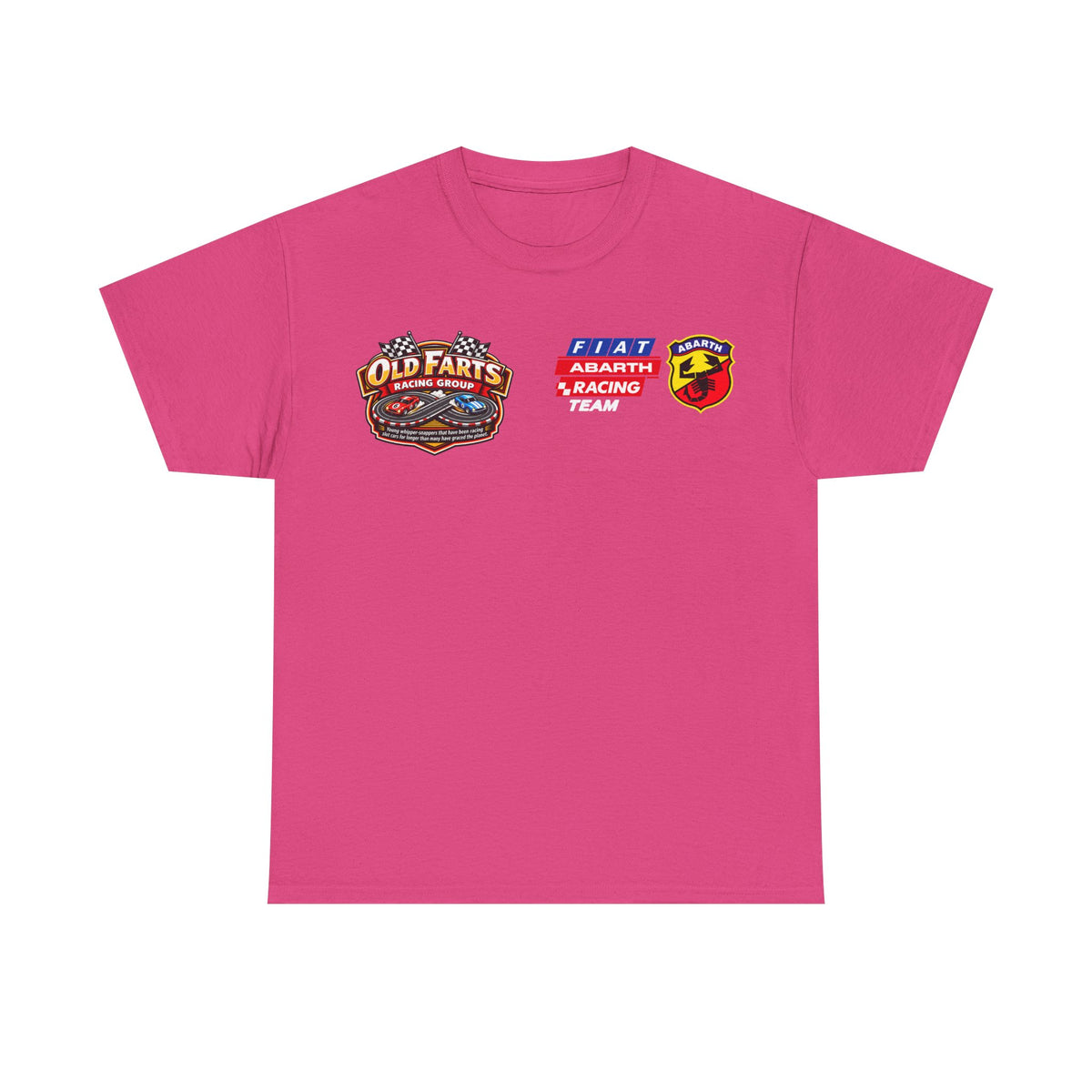 W.A.R. - "Fiat Abarth Racing Team" (F.A.R.T.) Logo - Medium-weight Cotton T‑Shirt