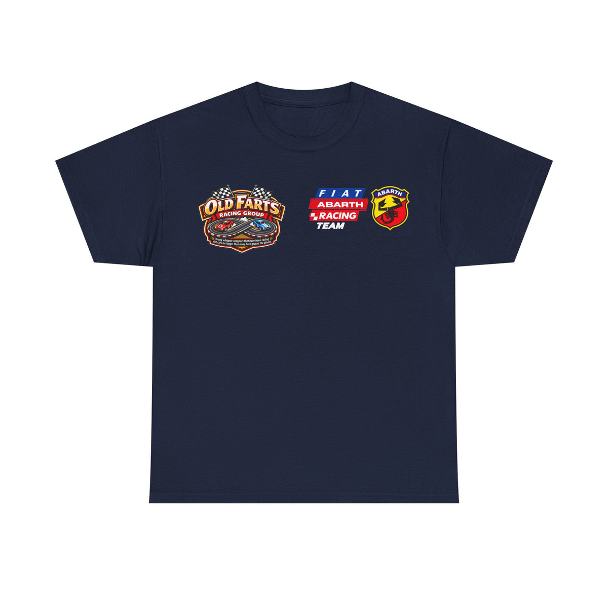 W.A.R. - "Fiat Abarth Racing Team" (F.A.R.T.) Logo - Medium-weight Cotton T‑Shirt
