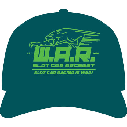 W.A.R. - "Slot Car Racing is WAR!" Logo Cap