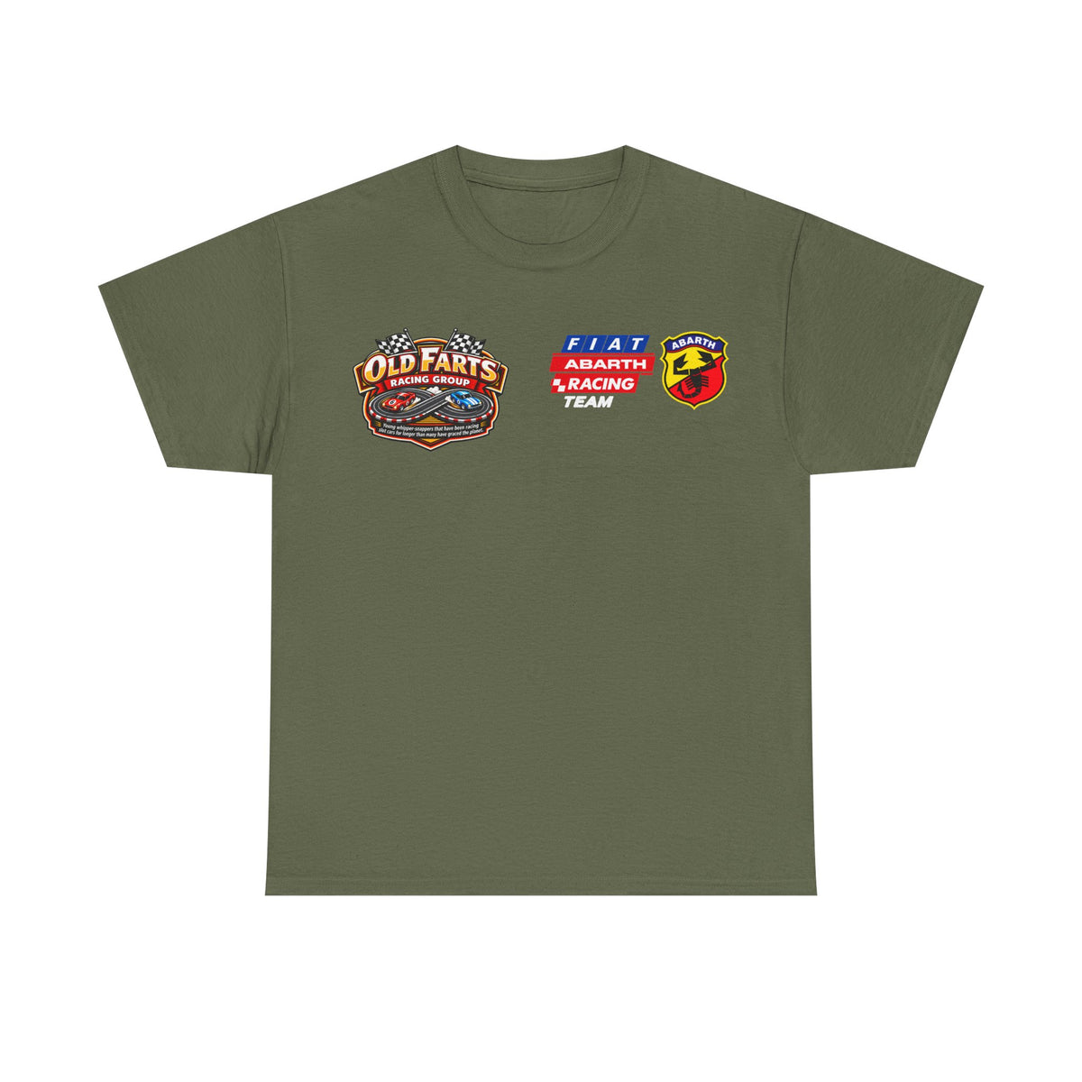 W.A.R. - "Fiat Abarth Racing Team" (F.A.R.T.) Logo - Medium-weight Cotton T‑Shirt