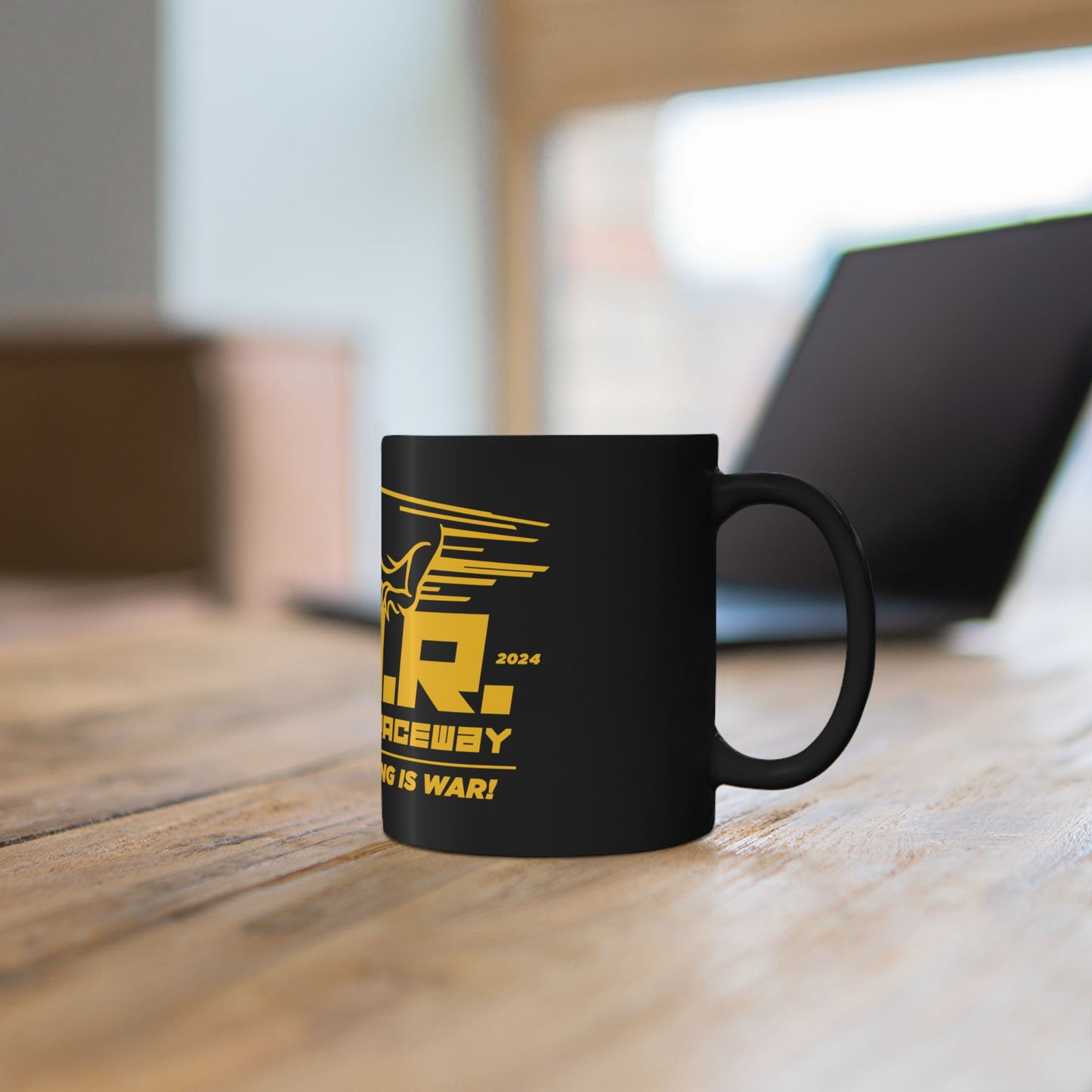 W.A.R. - "Slot Car Racing is WAR" Logo Ceramic Mug